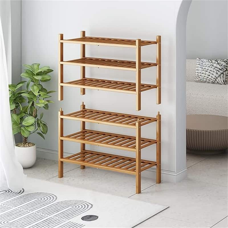 6-Tier Free Standing Shoe Racks - 26.77"D x 11.02"W x 38.18"H