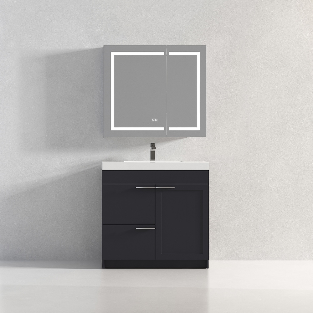 Blossom Hanover 36 Inch Bathroom Vanity with Topmount Acrylic Sink