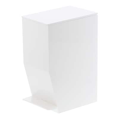 Yamazaki Home Step Trash Can, ABS Plastic, 1 gallon, 3.9 liters - L 7.48 x W 4.72 x H 10.83 inches