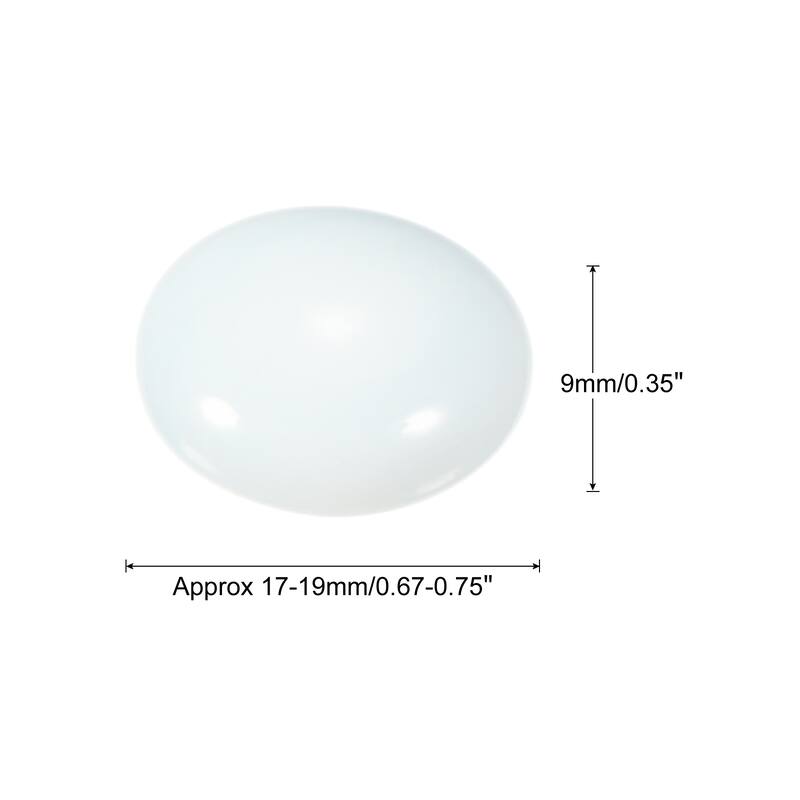 Decorative Flat Ceramic Marbles 17-19mm Rock Vase Filler