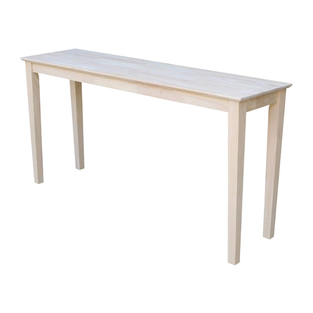Shaker Extended Length Console Table - Unfinished