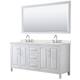 Option White / Giotto Quartz Top / Polished Chrome
