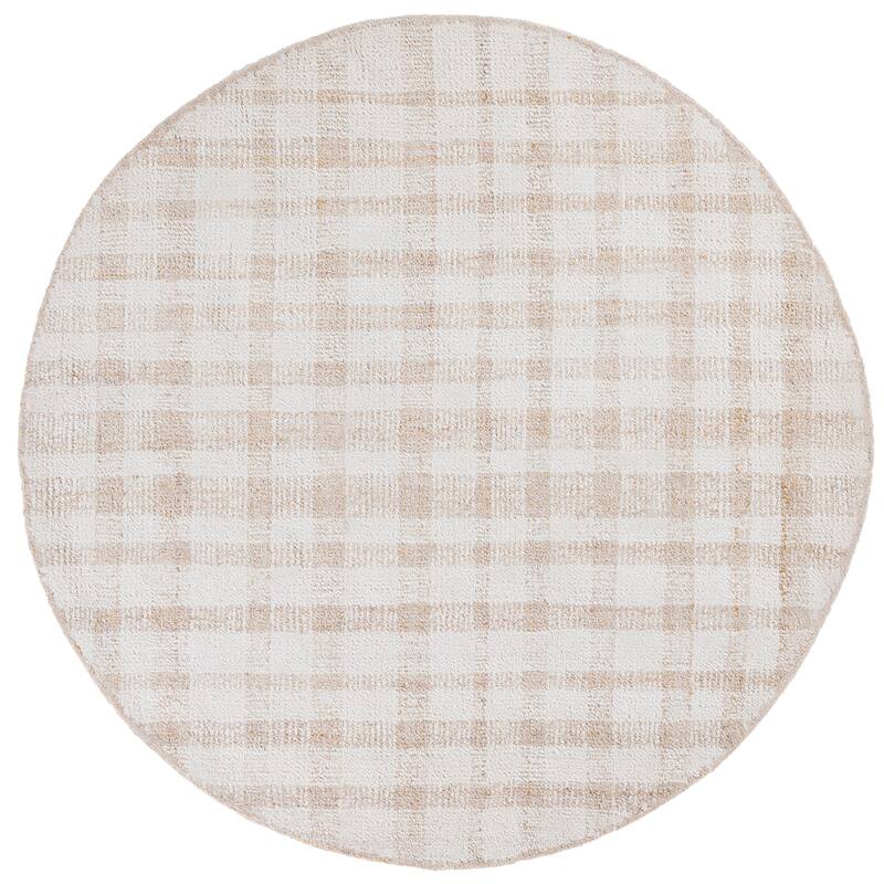 SAFAVIEH Handmade Abstract Imka Checkered Wool Rug