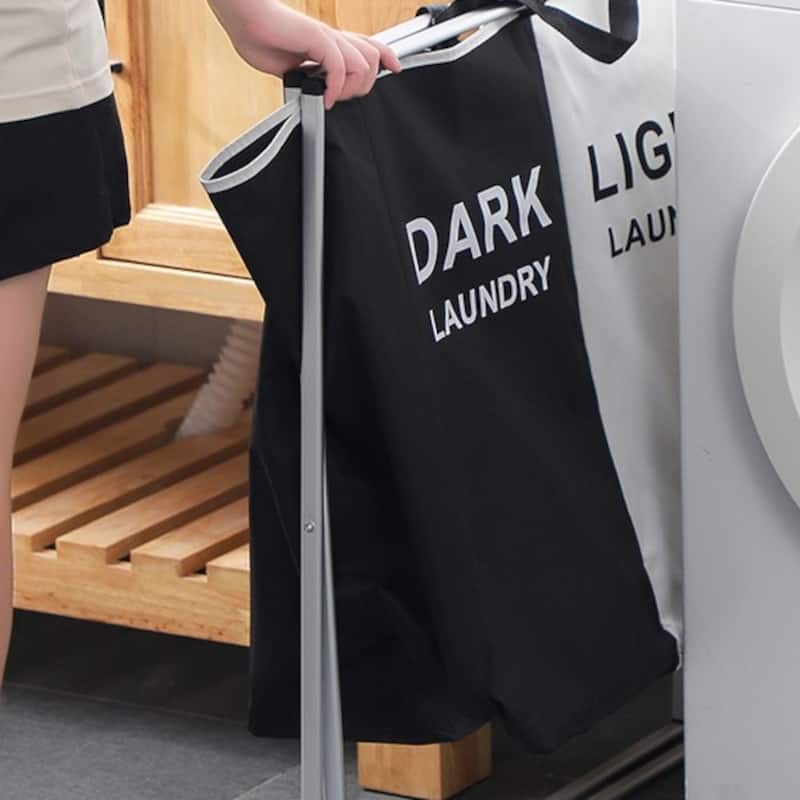 ColourTreeUSA Heavy Duty 3 Bag Collapsible Removable Laundry Sorter Organizer Hamper