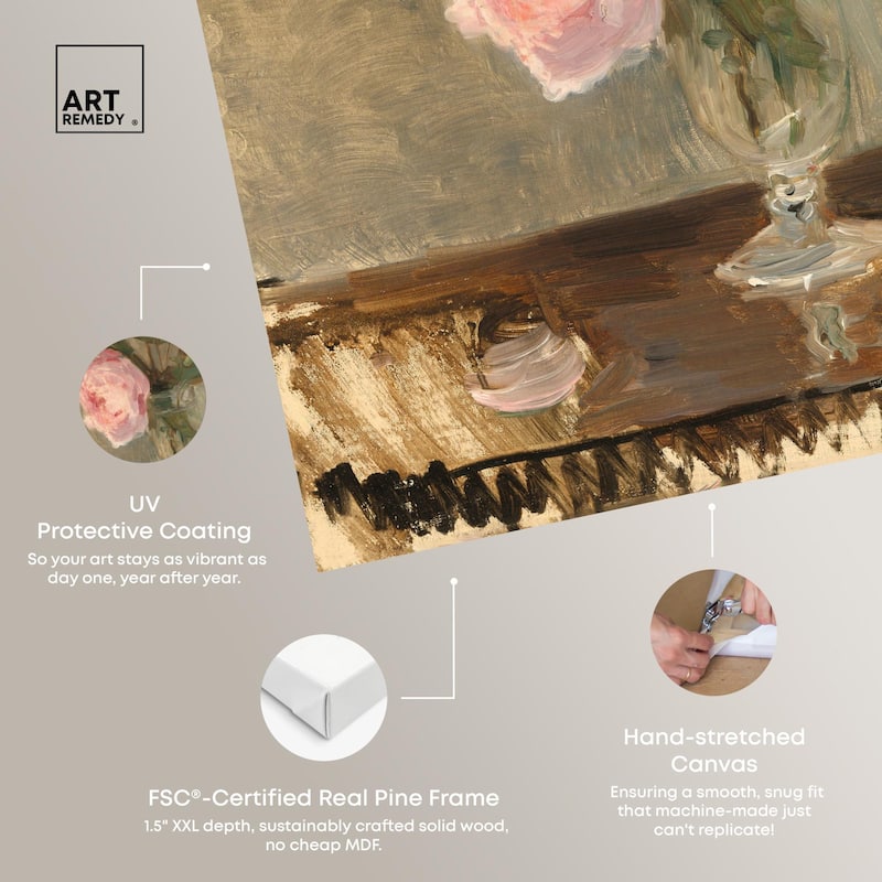 Moristot Peony Canvas by Art Remedy, Gallery Wrapped