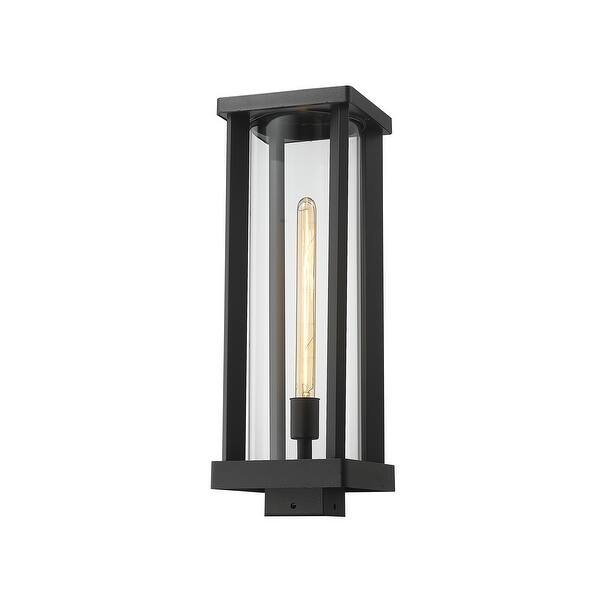 slide 2 of 6, Glenwood 1 Light Outdoor Post Mount Fixture - Black