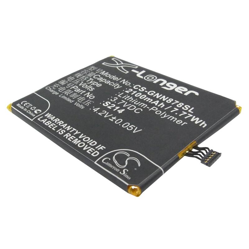 Battery for GIONEE GN878 S214 Mobile SmartPhone CS-GNN878SL 3.7v X-Longer - Black