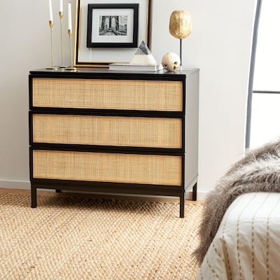 SAFAVIEH Zadie 3 Drawer Rattan Chest