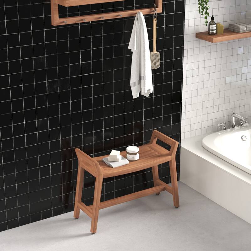 Patented Asia Ascend Teak Shower Bench