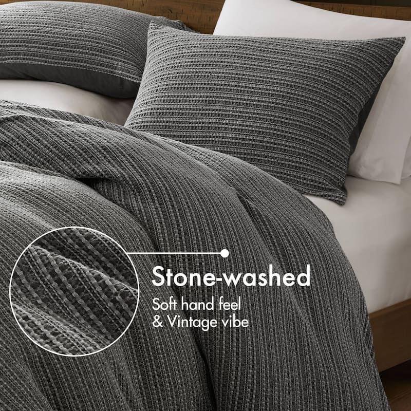 Woolrich Lyon Waffle Washed Duvet Set