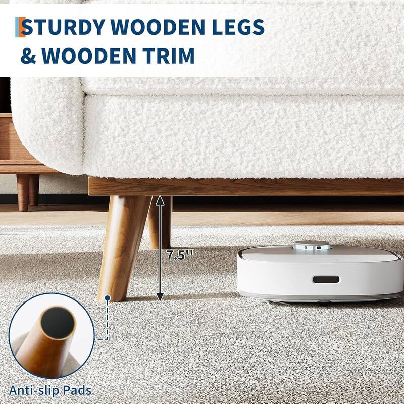 2 Seater Loveseat Sofa, with Deep Seat