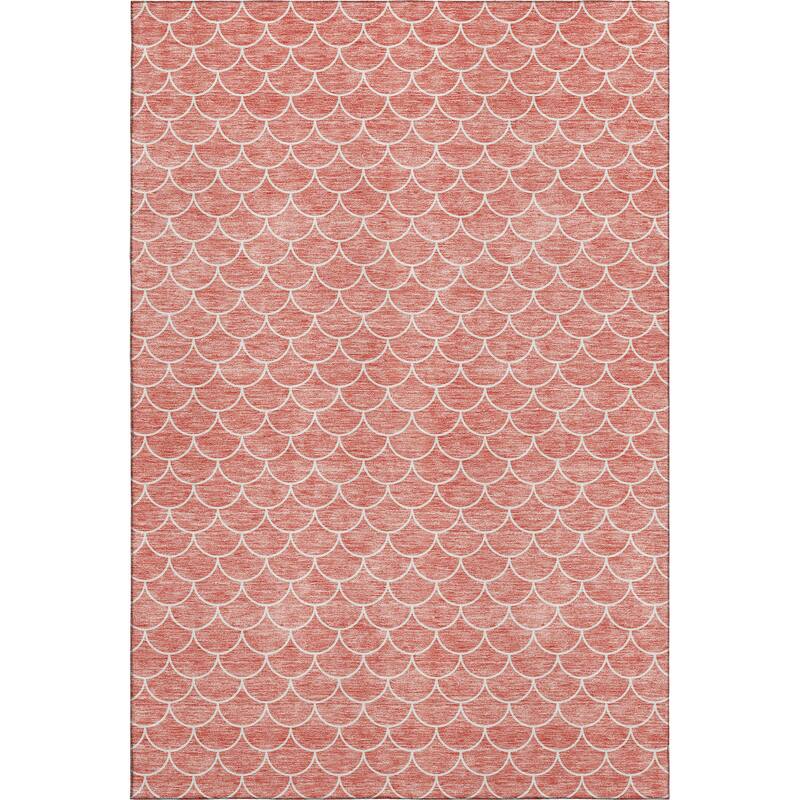 Premium Washable Super Soft Geo Scallops Mayfield Rug