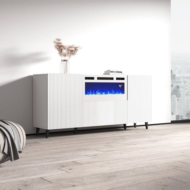 Pafos WH-EF Electric Fireplace 71" Sideboard