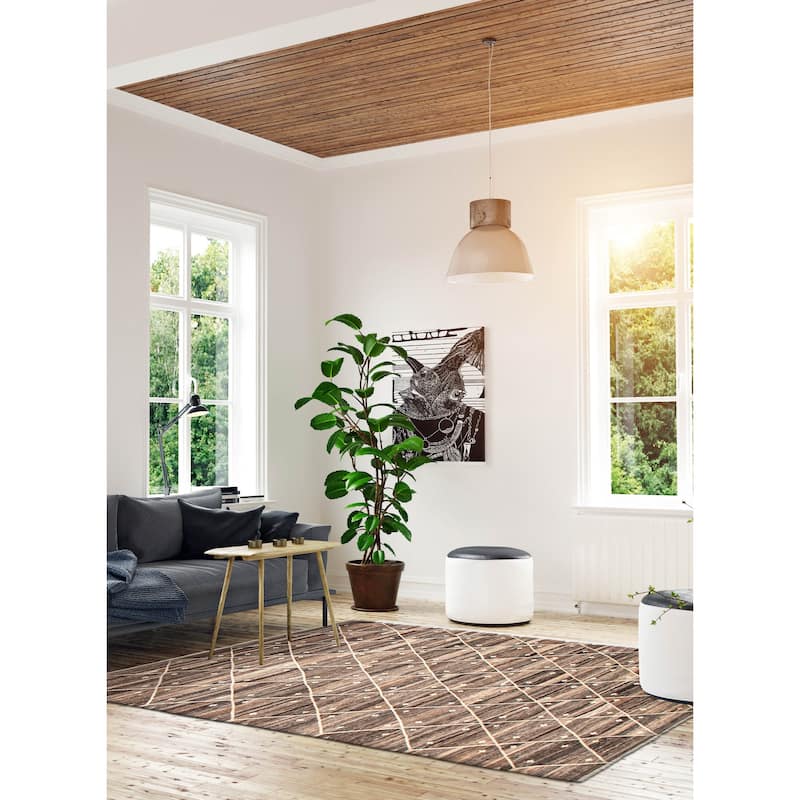 Sivas Brown Kilim 6'11" x 9'11" - 6'11 x 9'11