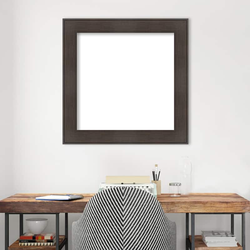 Amanti Art William Rustic Woodgrain Framed Dry Erase Magnetic Board