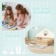 preview thumbnail 5 of 12, Natural Full Size Pine Floor Bed with Guardrails & Door