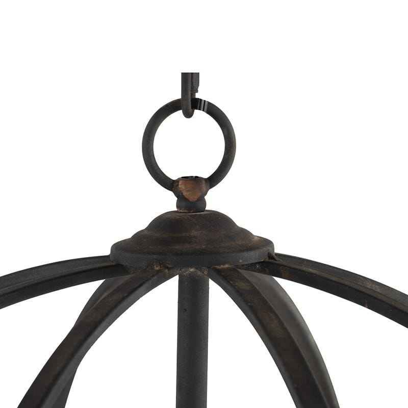 4 - Light Metal Chandelier, Hanging Light Fixture with Adjustable Chain for Kitchen Dining Room, Bulb Not Included