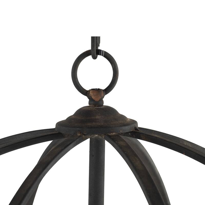 4 - Light Metal Chandelier, Hanging Light Fixture with Adjustable Chain for Kitchen Dining Room Foyer Entryway,Bulb Not Included