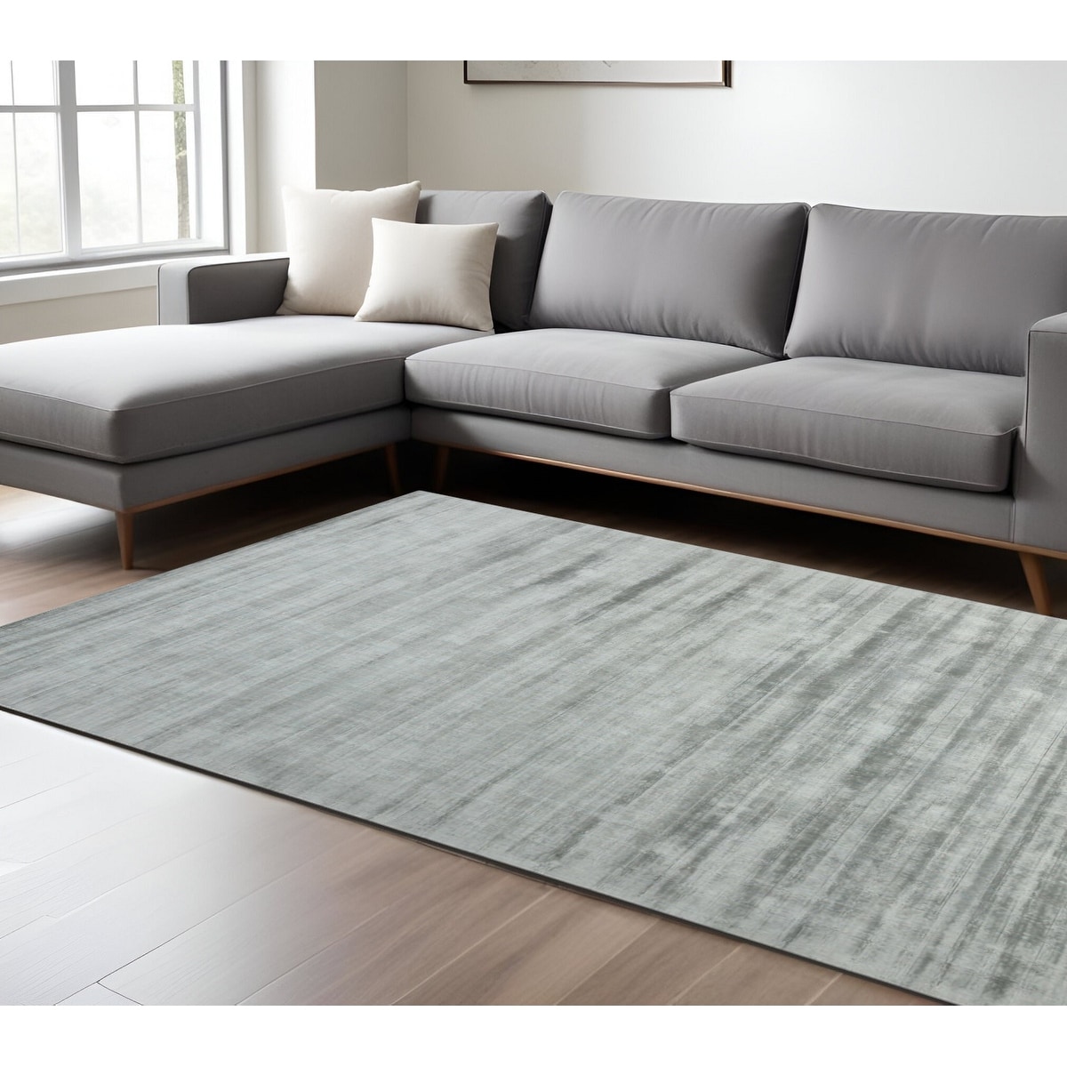 HomeRoots Tatu Abstract Transitional Rectangle Area Rug