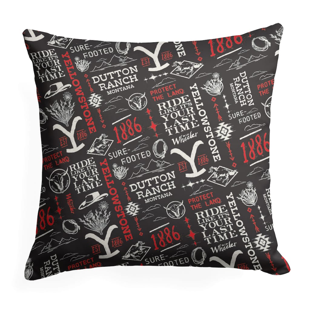 Paramount Yellowstone 18 Inch Throw Pillow