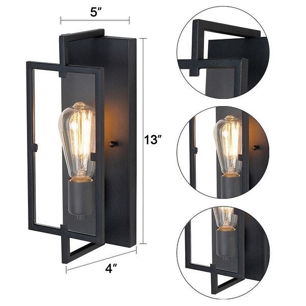 Matte black indoor wall sconce hot sale