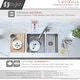 preview thumbnail 3 of 15, STYLISH 28 inch Stainless Steel 18G 60/40 Double Bowl Reversible Undermount Sink - 28" x 18" x 9"