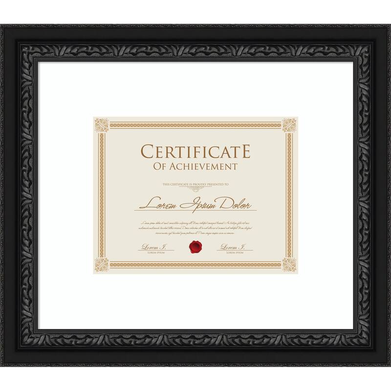 Downton Picture Frame, Photo Frame - 17x14.5 Matted to 11x9