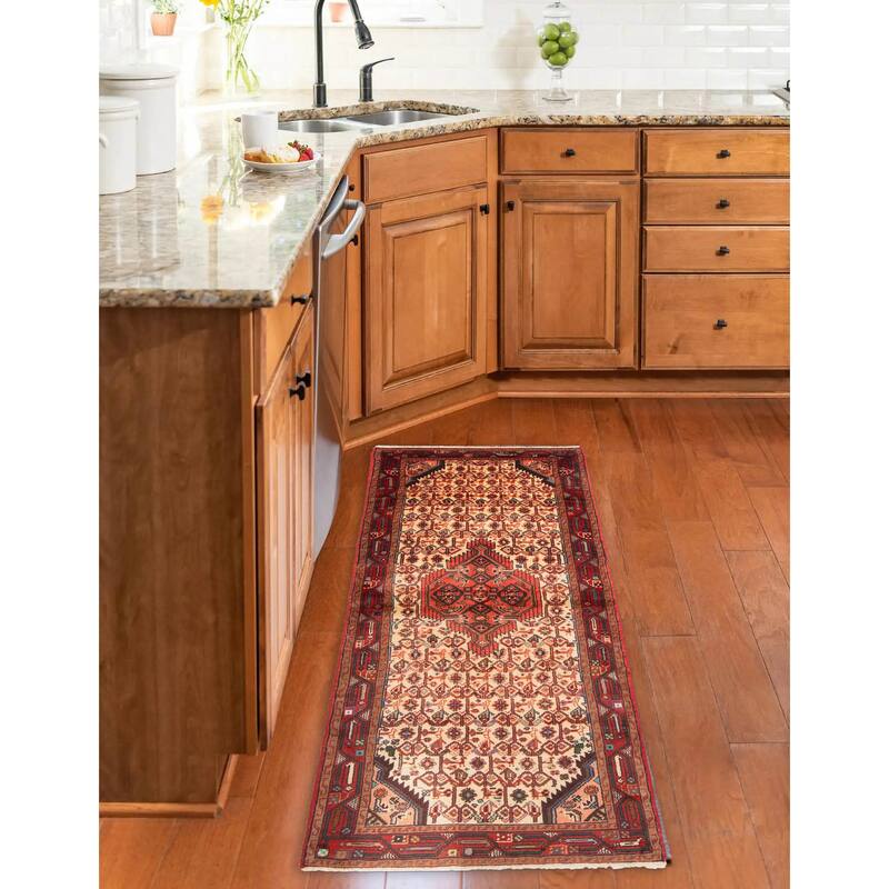 ECARPETGALLERY Hand-knotted Andelz Cream Wool Rug - 2'7 x 6'10
