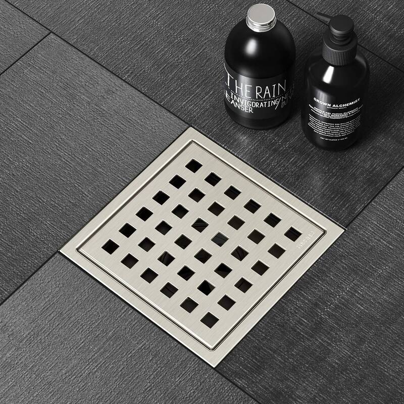 6'' W Grid Shower Drain