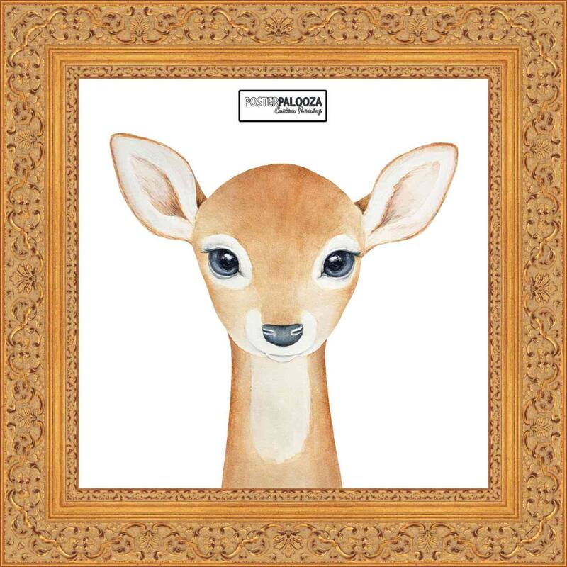 18x18 Ornate Gold Complete Wood Square Picture Frame with UV Acrylic