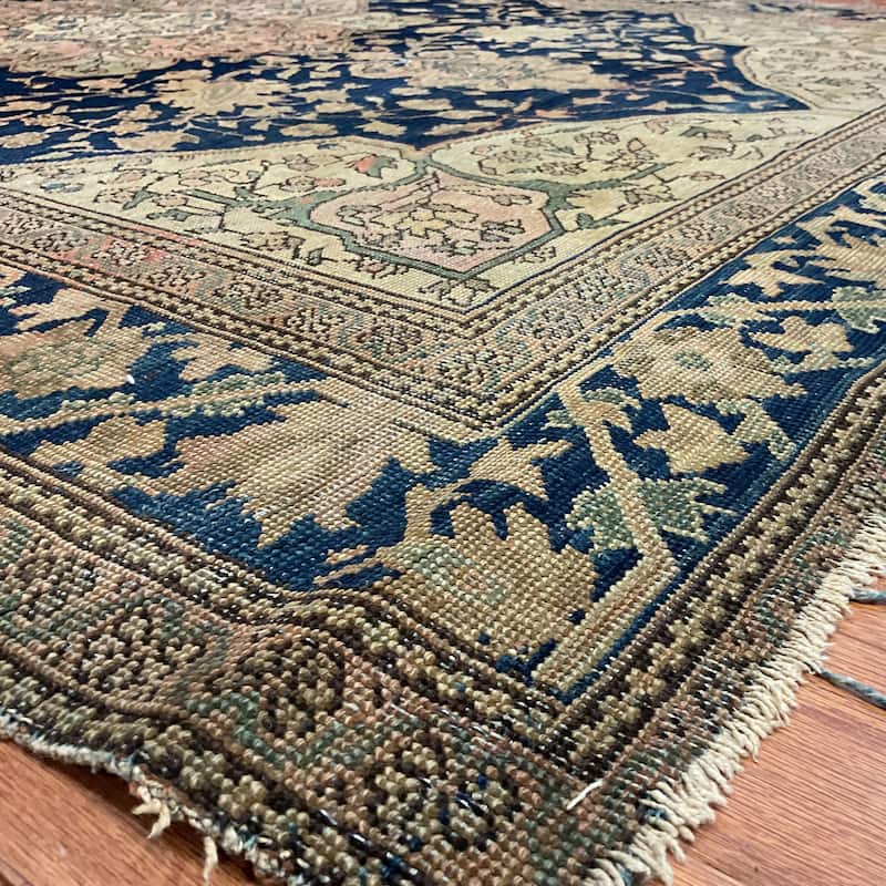 HERAT ORIENTAL Antique 1880s Farahan Wool Rug - 4'4" x 6'8"