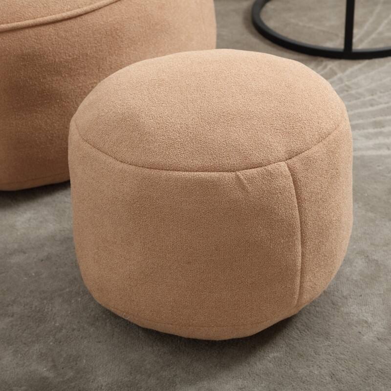 Compressed Foam Bean Bag Chair with Footrest - Plush Lounger for Modern Living Spaces