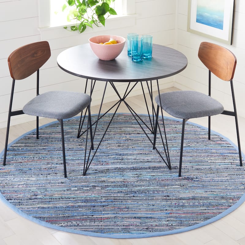 SAFAVIEH, Handmade Rag Rug Saige Casual Stripe Cotton Rug