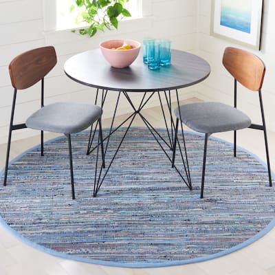 SAFAVIEH, Handmade Rag Rug Saige Casual Stripe Cotton Rug