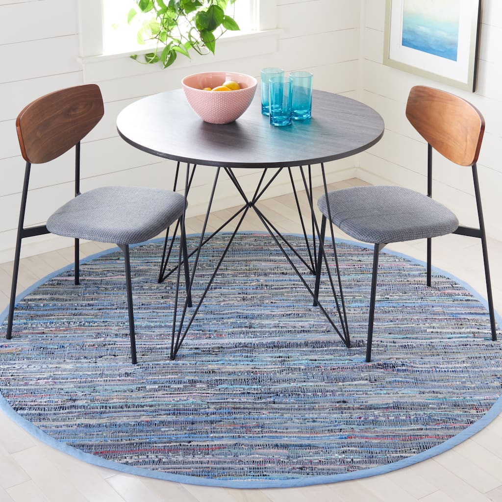 SAFAVIEH, Handmade Rag Rug Saige Casual Stripe Cotton Rug