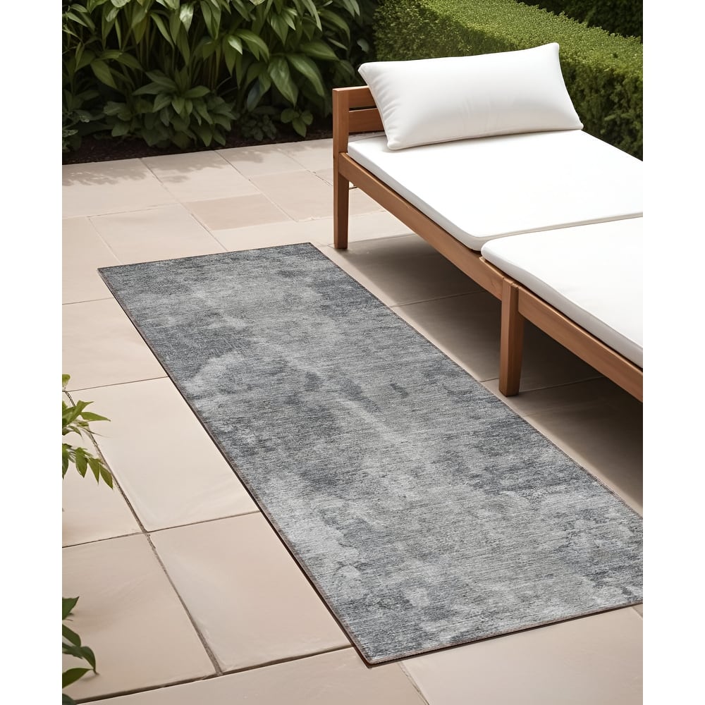 Alrim Modern Art-Inspired Weather Resistant Timeless Fusion Outdoor Rug