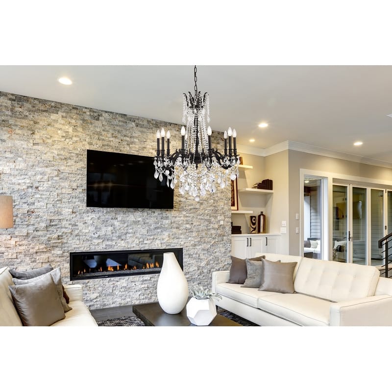 Fleur Illumination 10 light Dark Bronze Chandelier