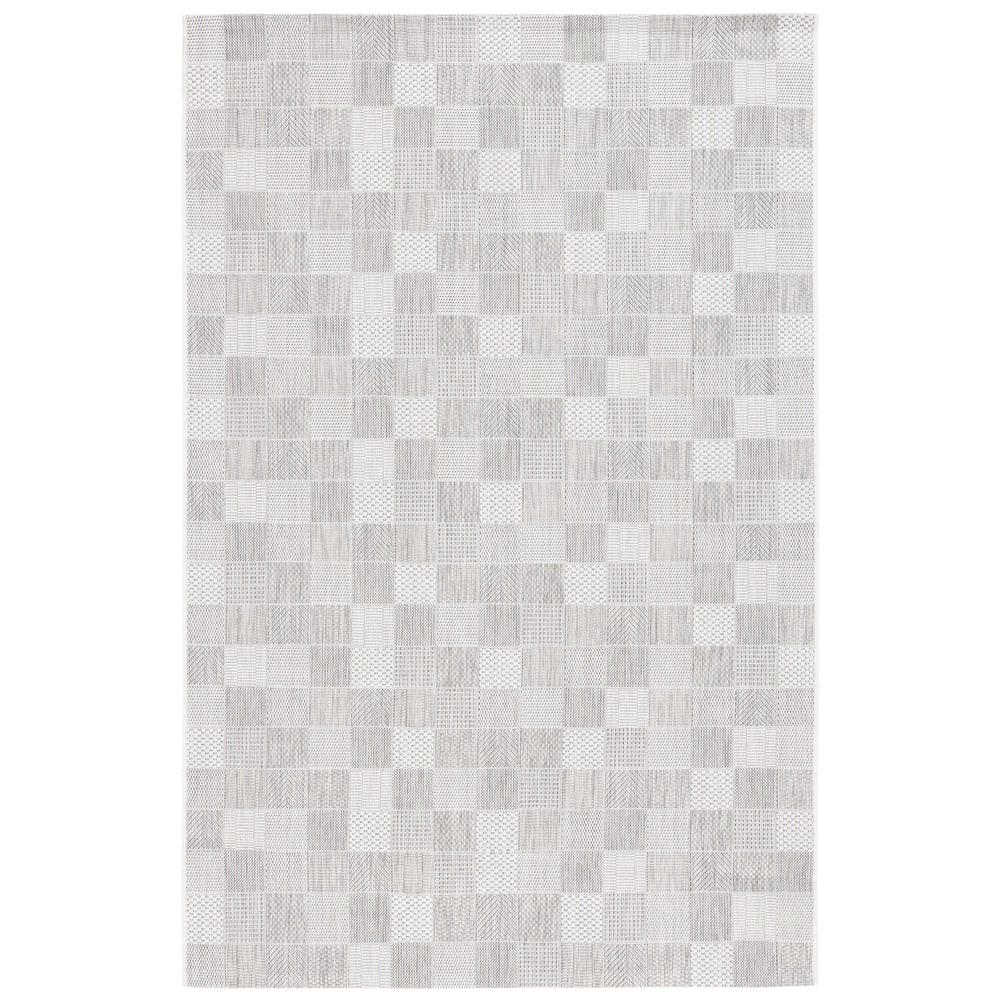 SAFAVIEH Courtyard Hillary Checkered Waterproof Patio Backyard Rug