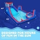 preview thumbnail 14 of 18, Sunny & Fun Four Corner Inflatable Water Slide Park