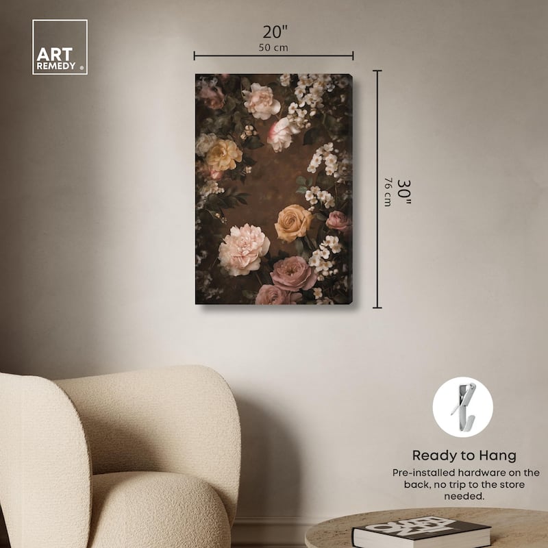 Faded Florals Fable I Canvas by Art Remedy, Gallery Wrapped