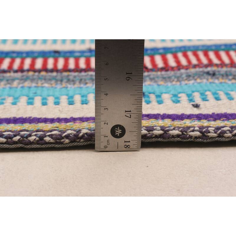ECARPETGALLERY Flat-Weave Anatolia Patch Multi Color Wool Kilim - 9'8 x 14'2