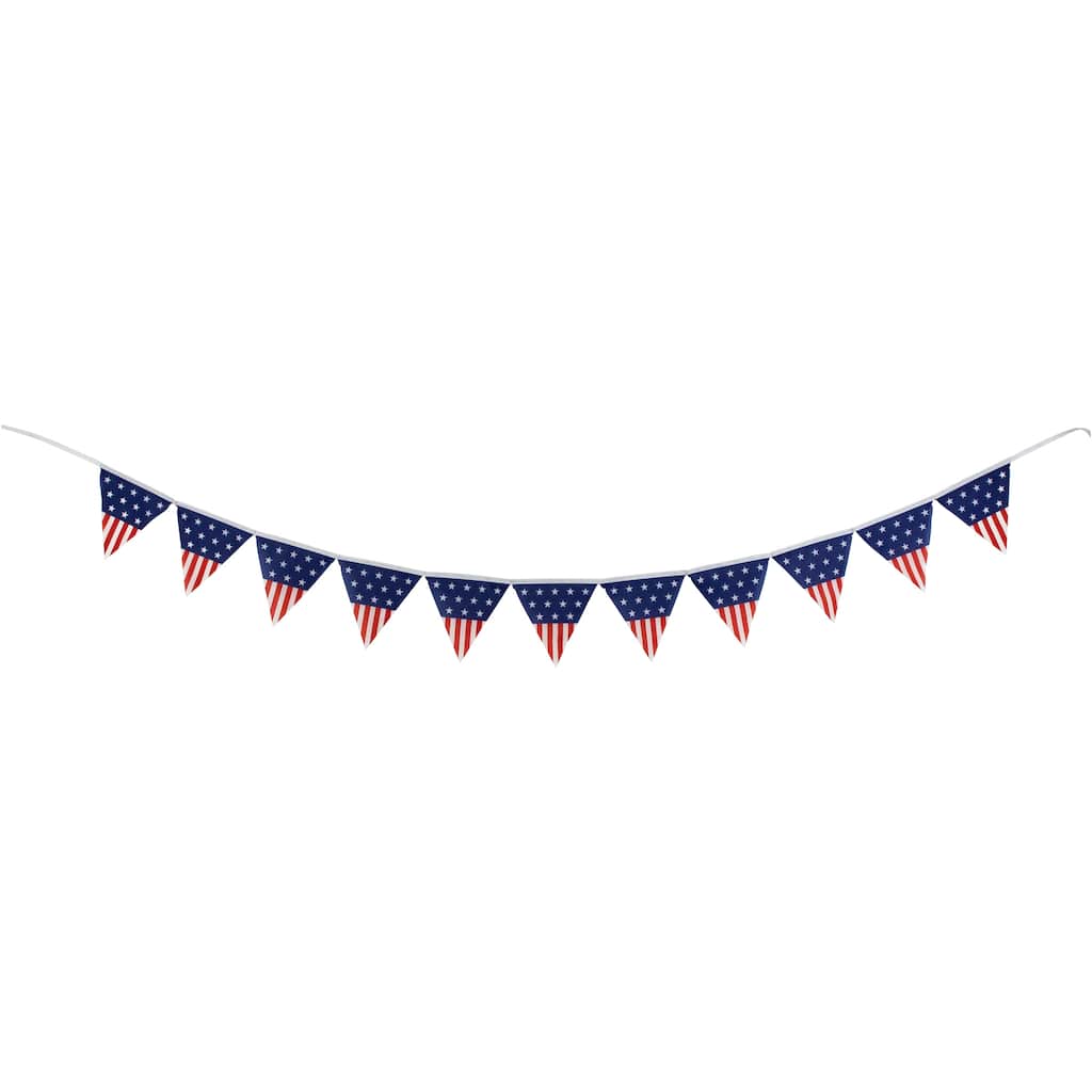 Americana Pennant USA Flag Hanging Wall Banner - 9.75'