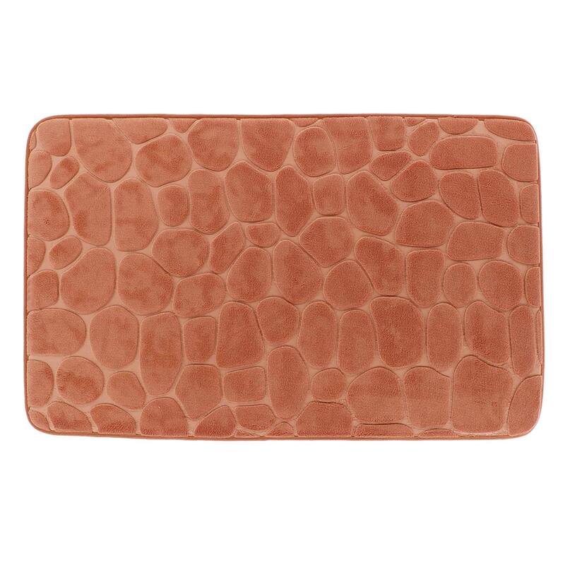 Memory Foam Bath Mat Pebble Design 32x20