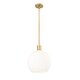 preview thumbnail 1 of 3, Margo 1 Light 13.75 inch Olde Brass Pendant Light