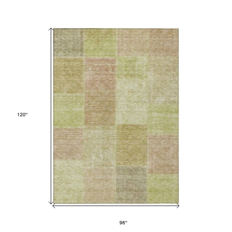 HomeRoots Patchwork Transitional Rectangle Outdoor Rug