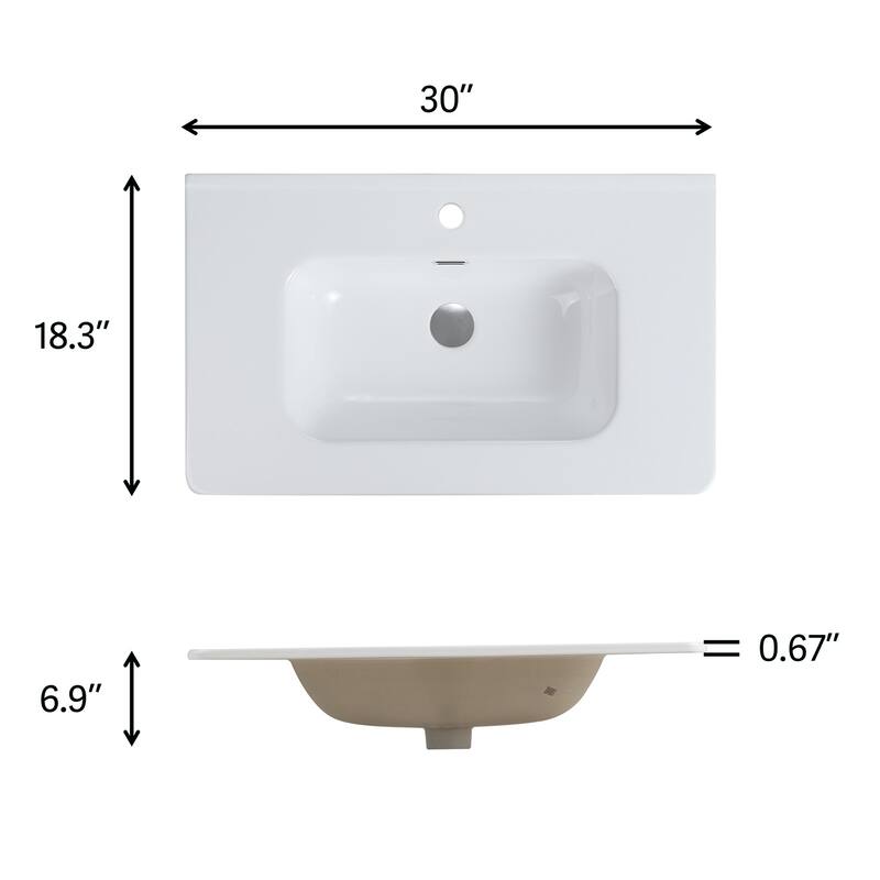 Topcraft Ceramic Bathroom Vanity Sinks
