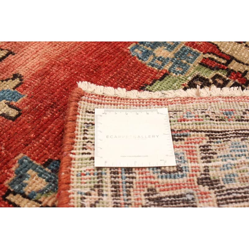 ECARPETGALLERY Hand-knotted Anadol Red Wool Rug - 3' 7" x 10' 2"