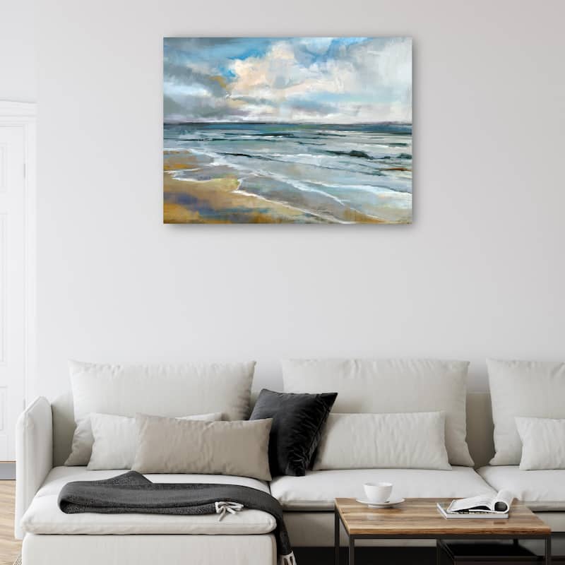 Autumn Beach By Studio Arts Canvas Art Print