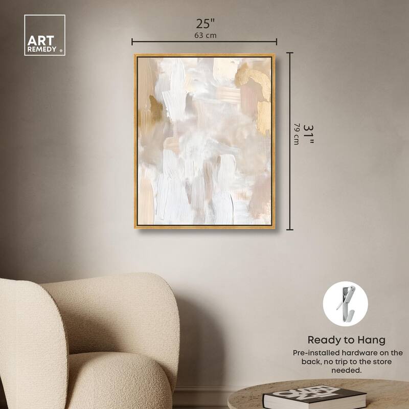 Beige and Cream II Canvas by Art Remedy