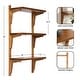 preview thumbnail 76 of 81, Kate and Laurel Meridien Mid-Century Wall Shelves